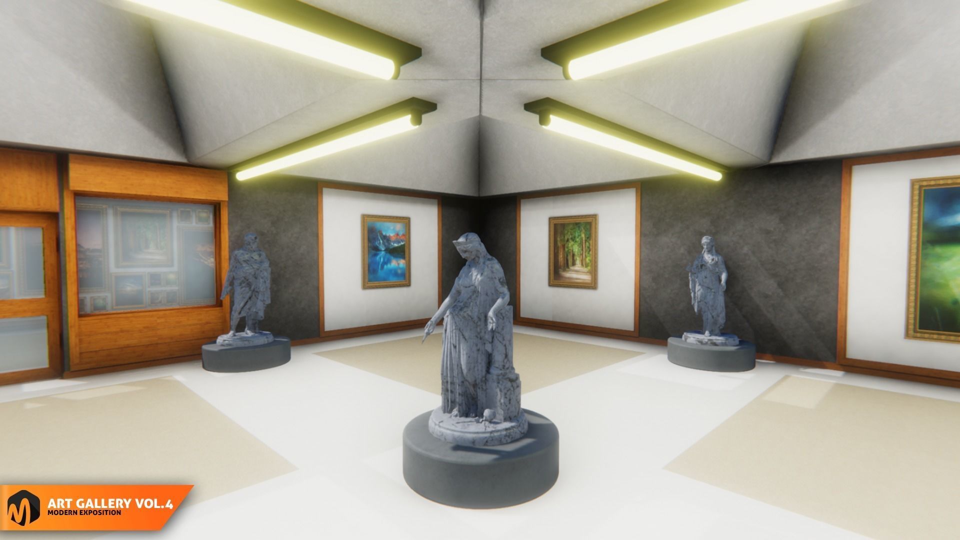 Art gallery Vol4 - modern exposition 3D model_6