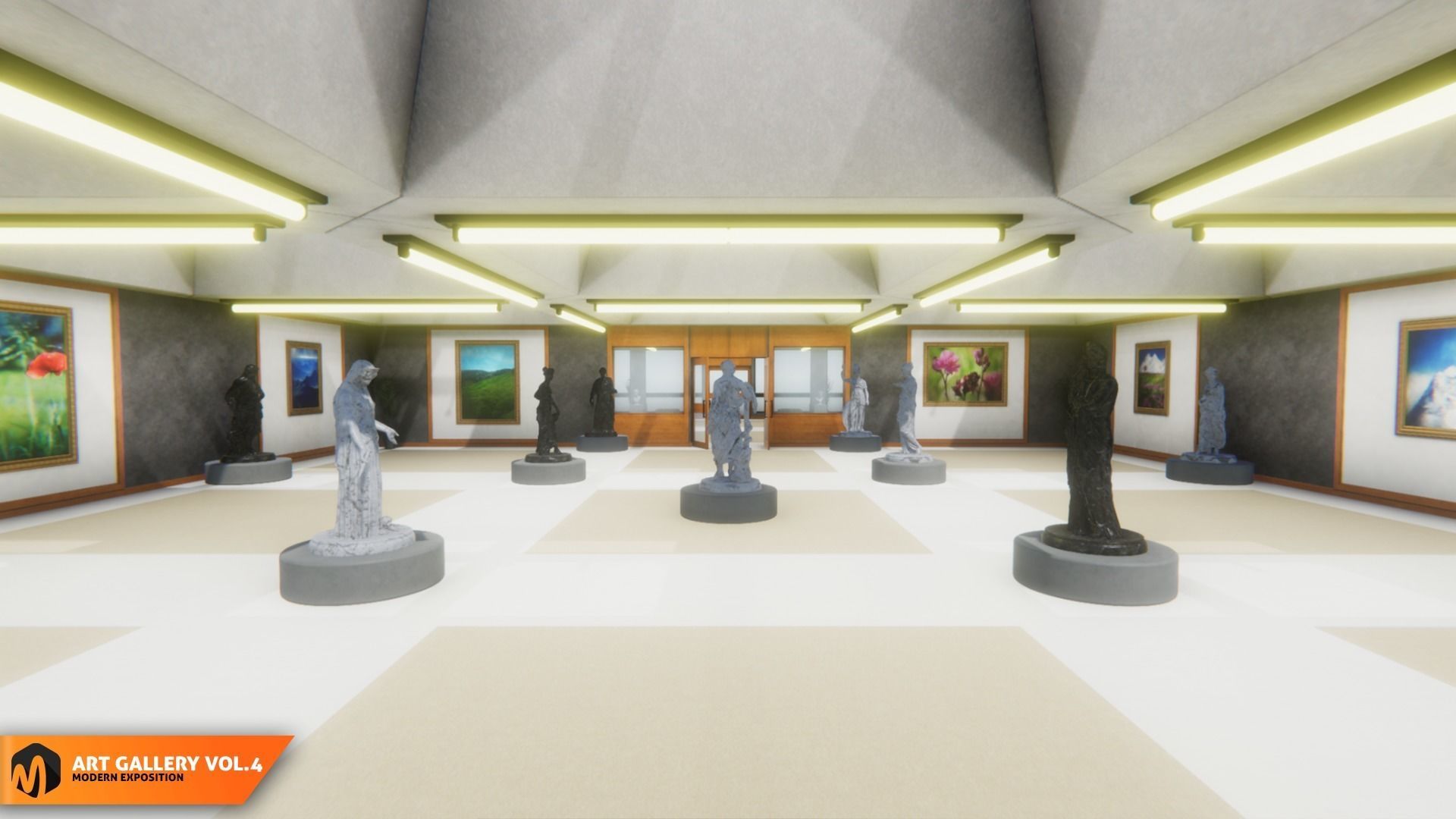 Art gallery Vol4 - modern exposition 3D model_11