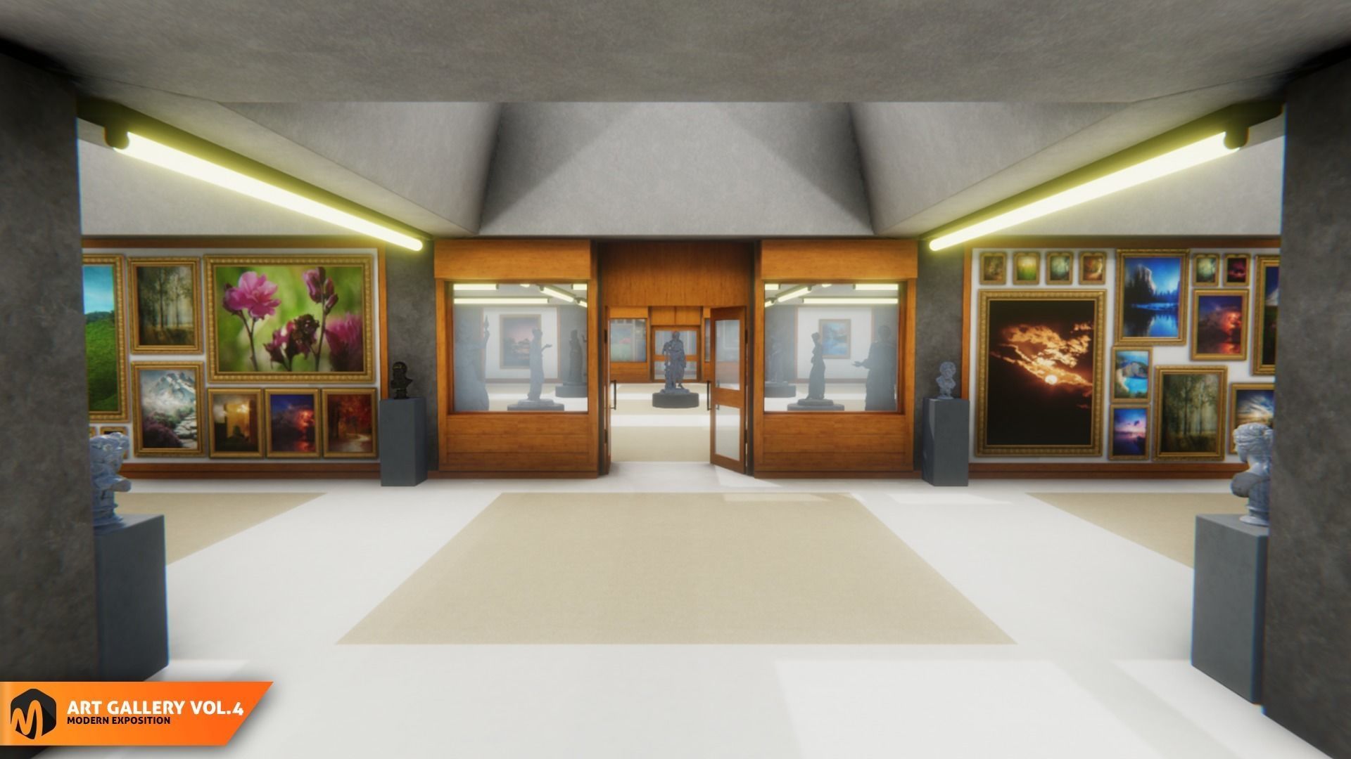 Art gallery Vol4 - modern exposition 3D model_9