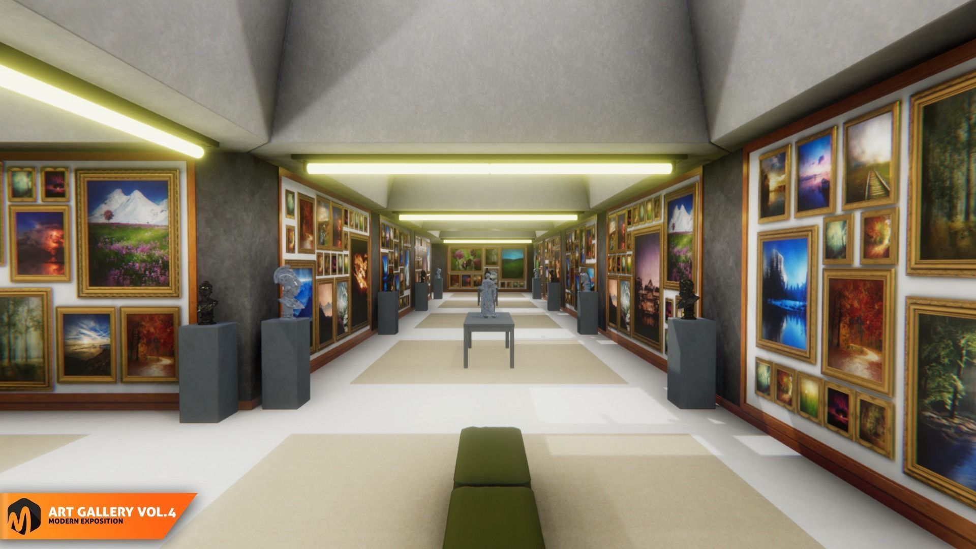 Art gallery Vol4 - modern exposition 3D model_4