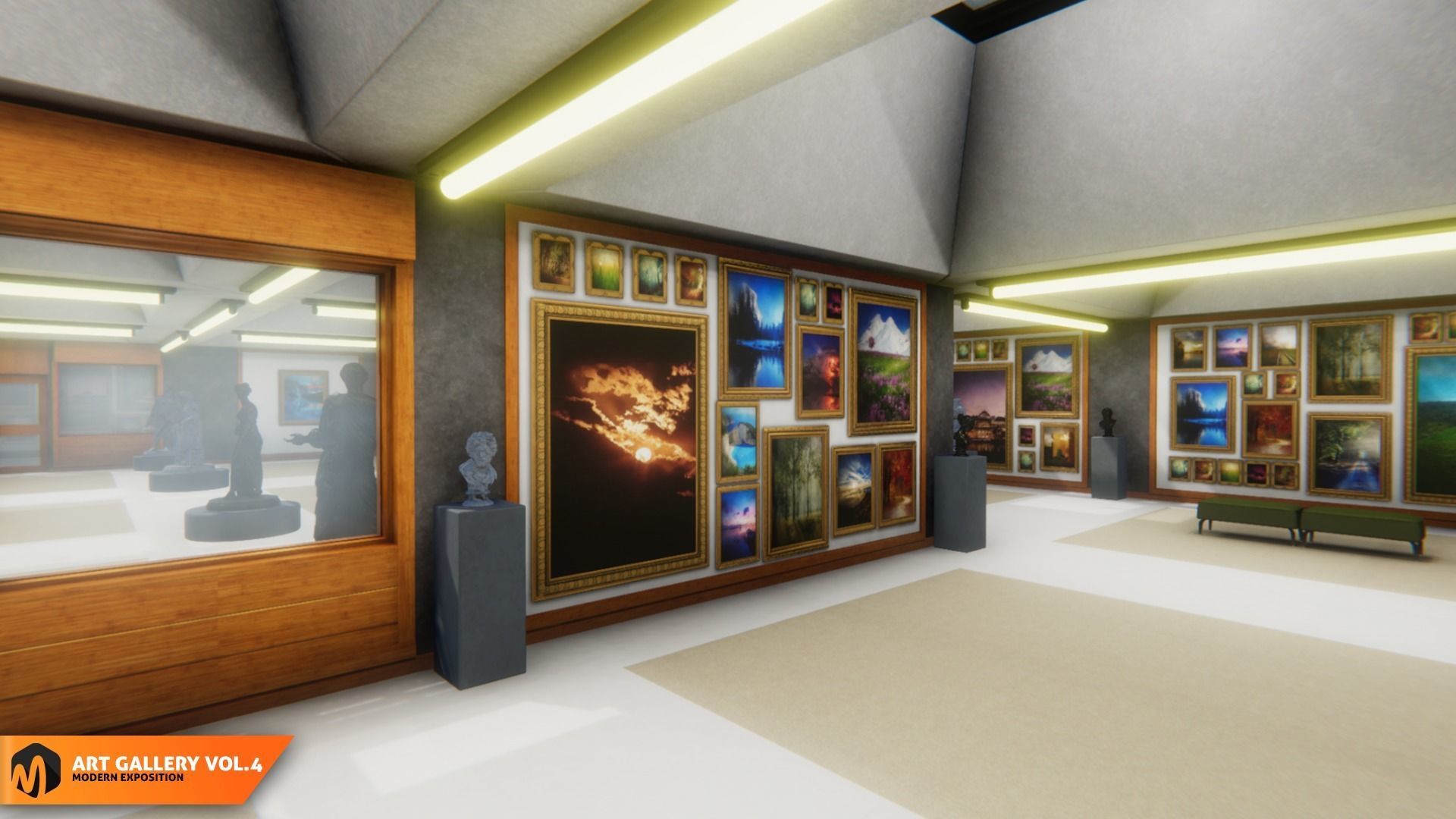 Art gallery Vol4 - modern exposition 3D model_17