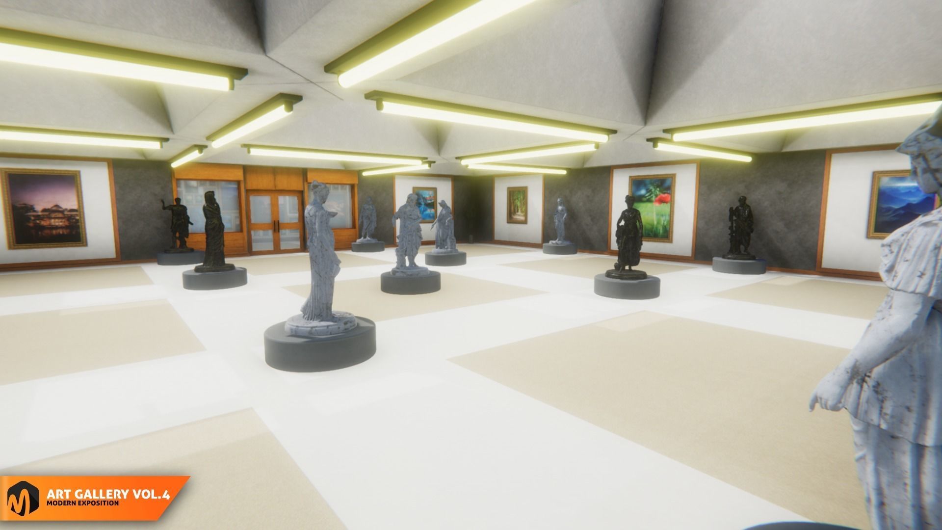 Art gallery Vol4 - modern exposition 3D model_16