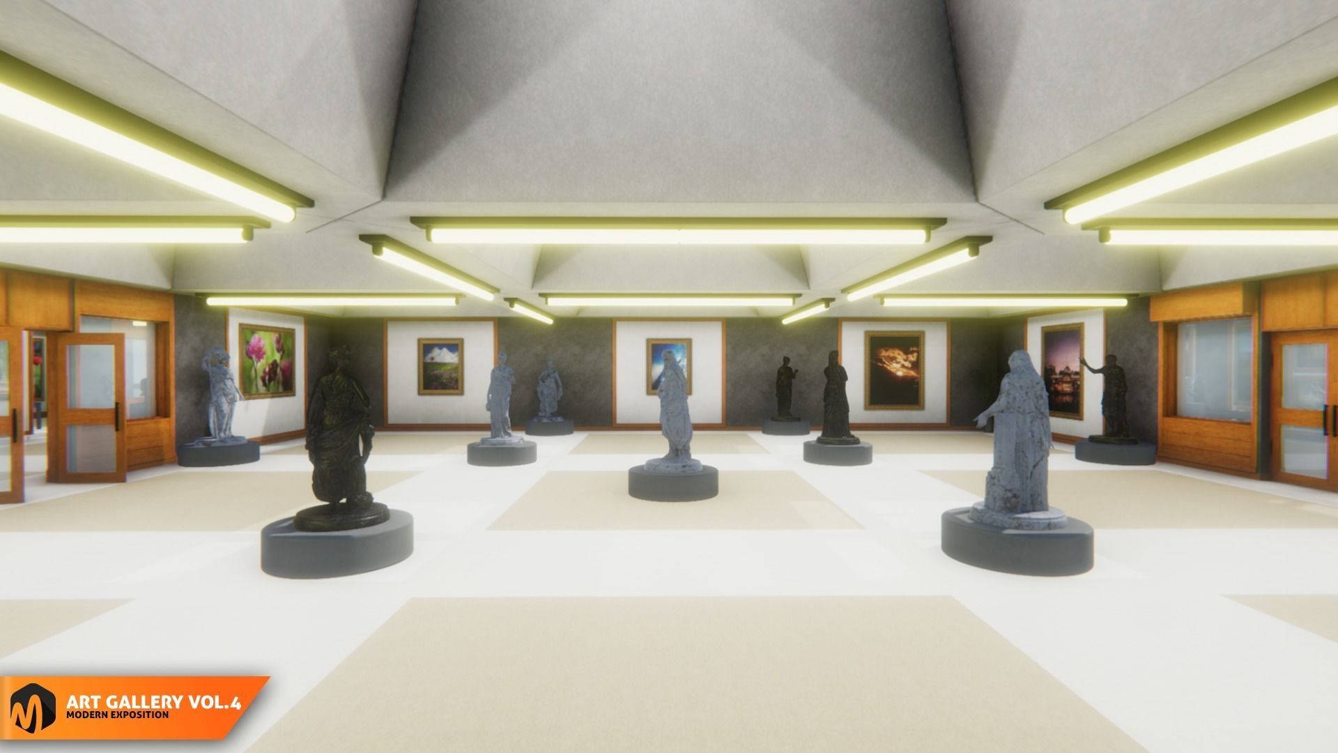 Art gallery Vol4 - modern exposition 3D model_13