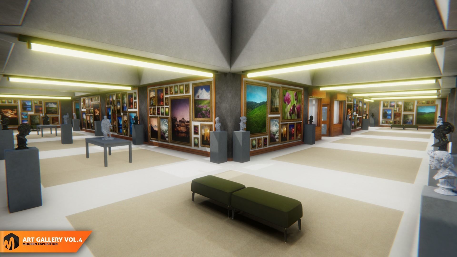 Art gallery Vol4 - modern exposition 3D model_3