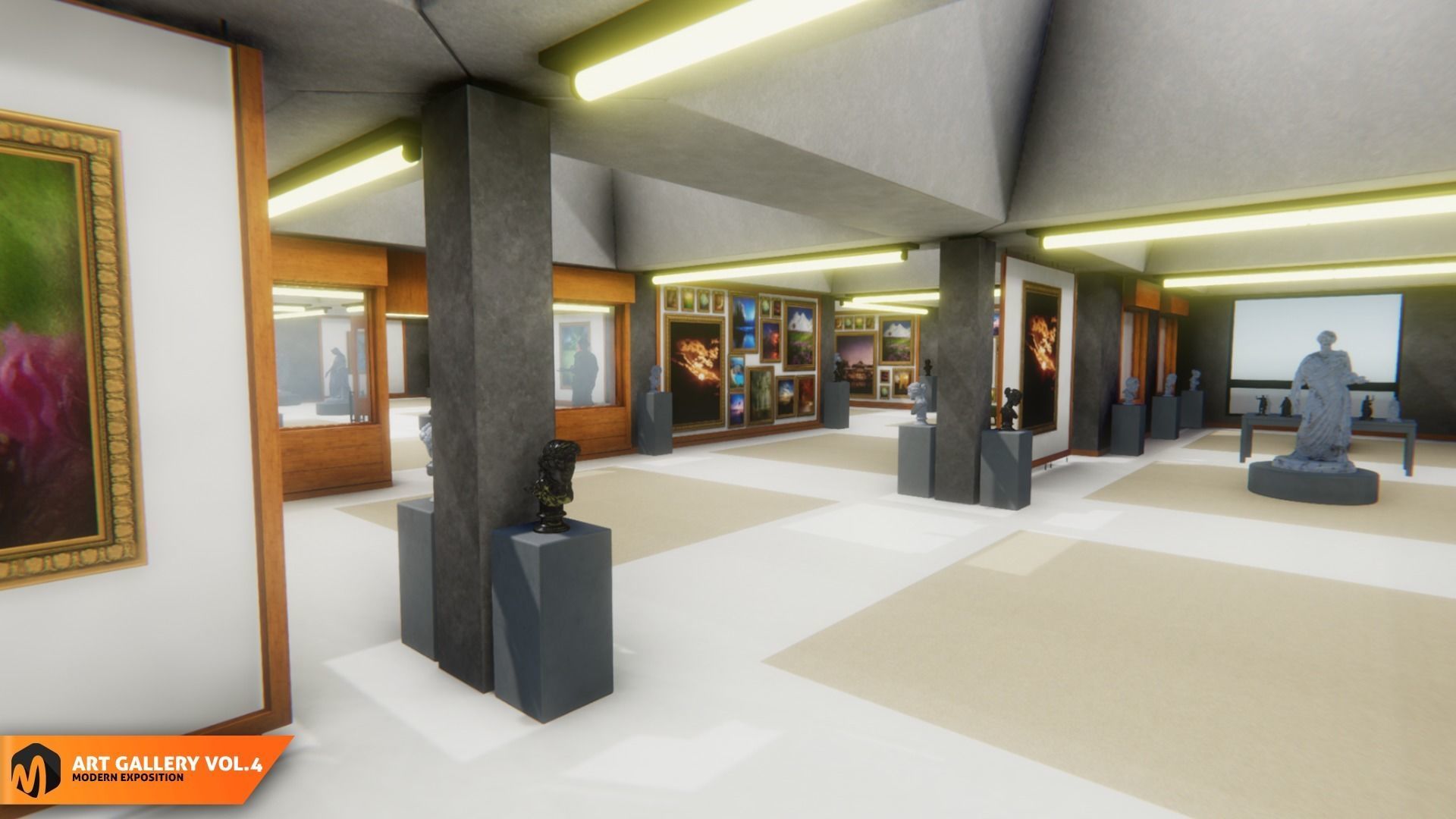 Art gallery Vol4 - modern exposition 3D model_2