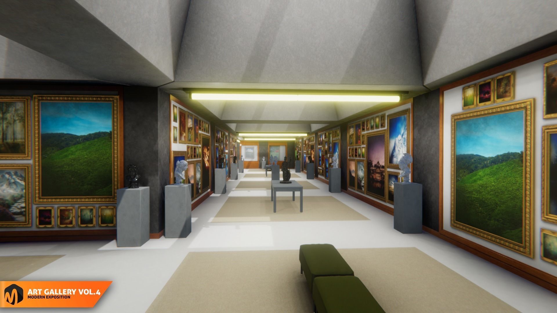 Art gallery Vol4 - modern exposition 3D model_19