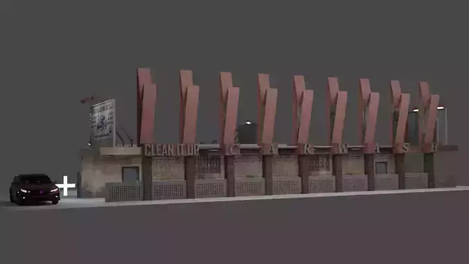 THE CAR AND THE BUILDING