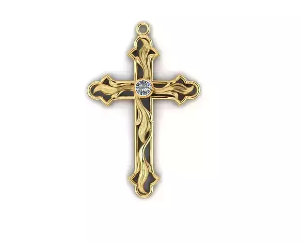 Cross  Pendant  3D print model