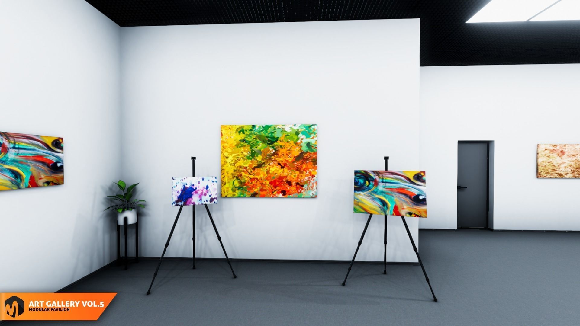 Art gallery Vol5 - modular pavilion 3D model_18
