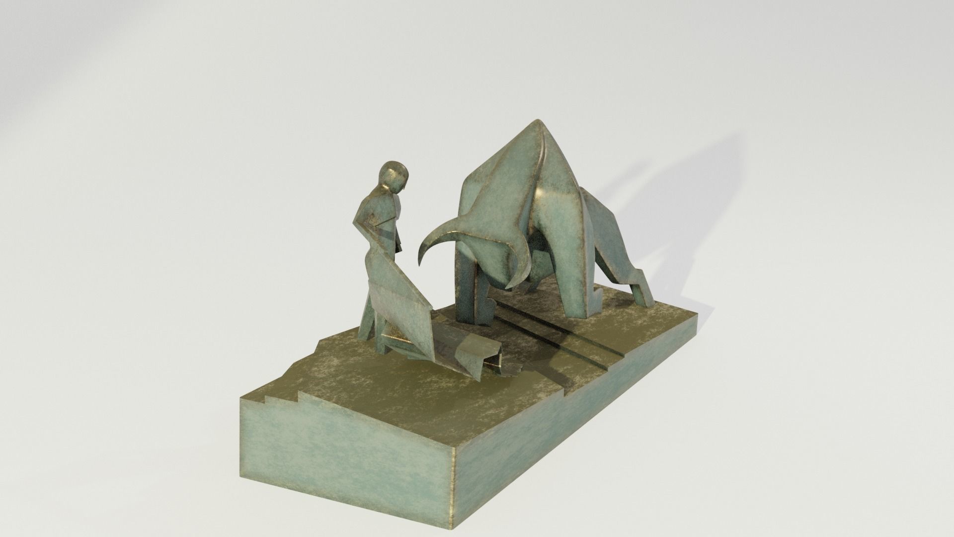 Dune - Bull Fighter Statue 3D print model_3