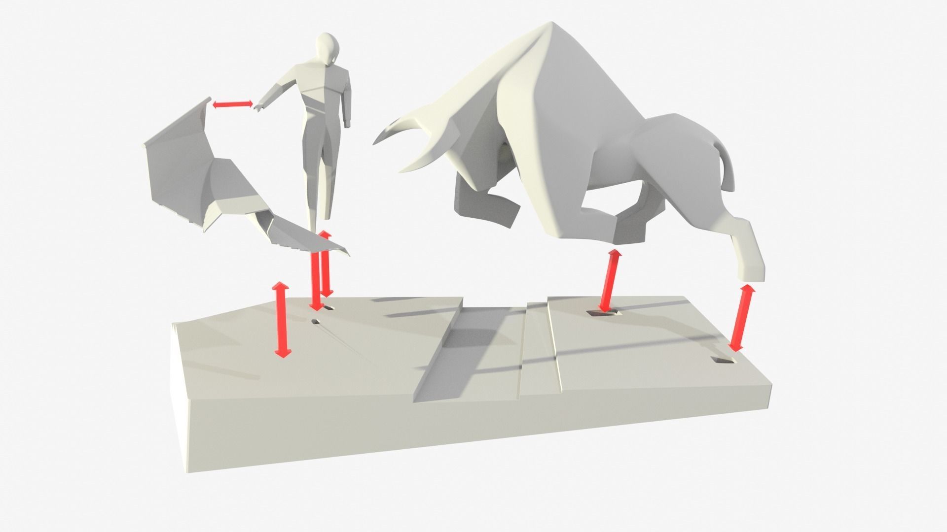 Dune - Bull Fighter Statue 3D print model_5