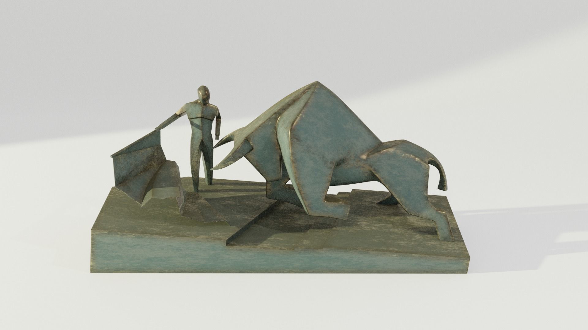 Dune - Bull Fighter Statue 3D print model_4
