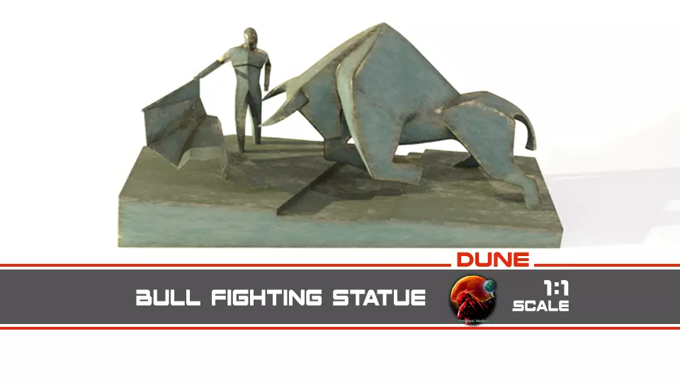 Dune - Bull Fighter Statue 3D print model_0