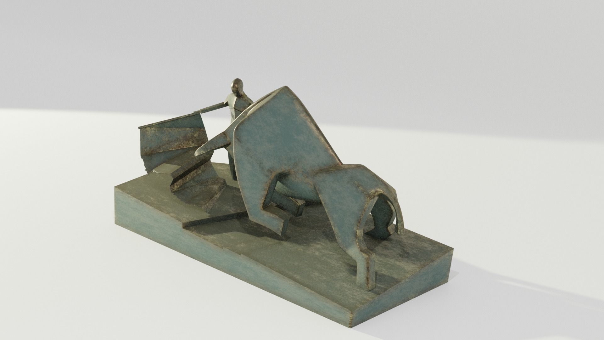 Dune - Bull Fighter Statue 3D print model_2
