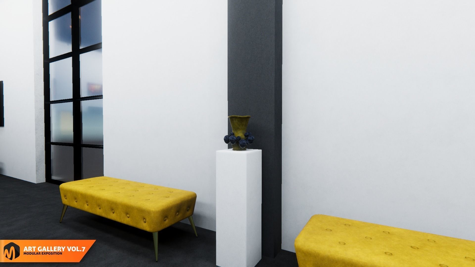 Art gallery Vol7 - modular exposition 3D model_3