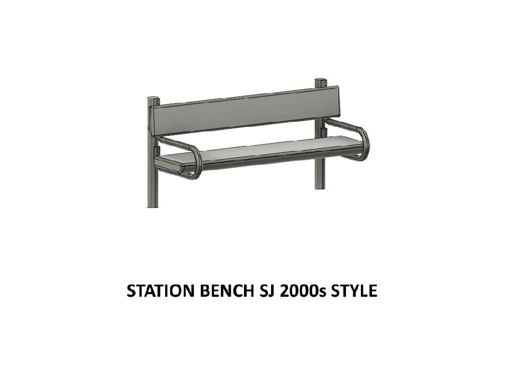 STA-0001 Station set for Sweden H0-scale 16 items 3D print model_10