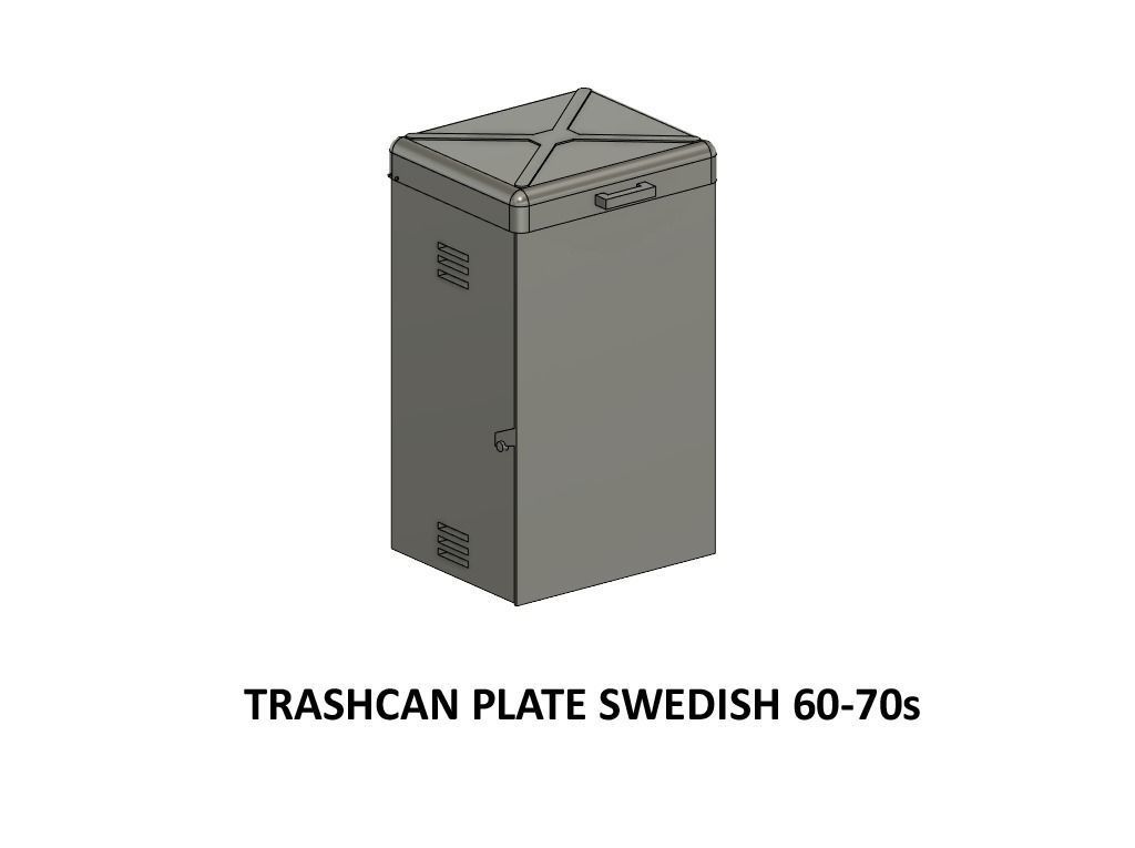 STA-0001 Station set for Sweden H0-scale 16 items 3D print model_28