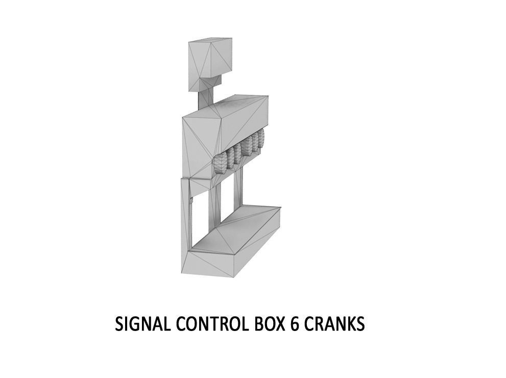 STA-0001 Station set for Sweden H0-scale 16 items 3D print model_25