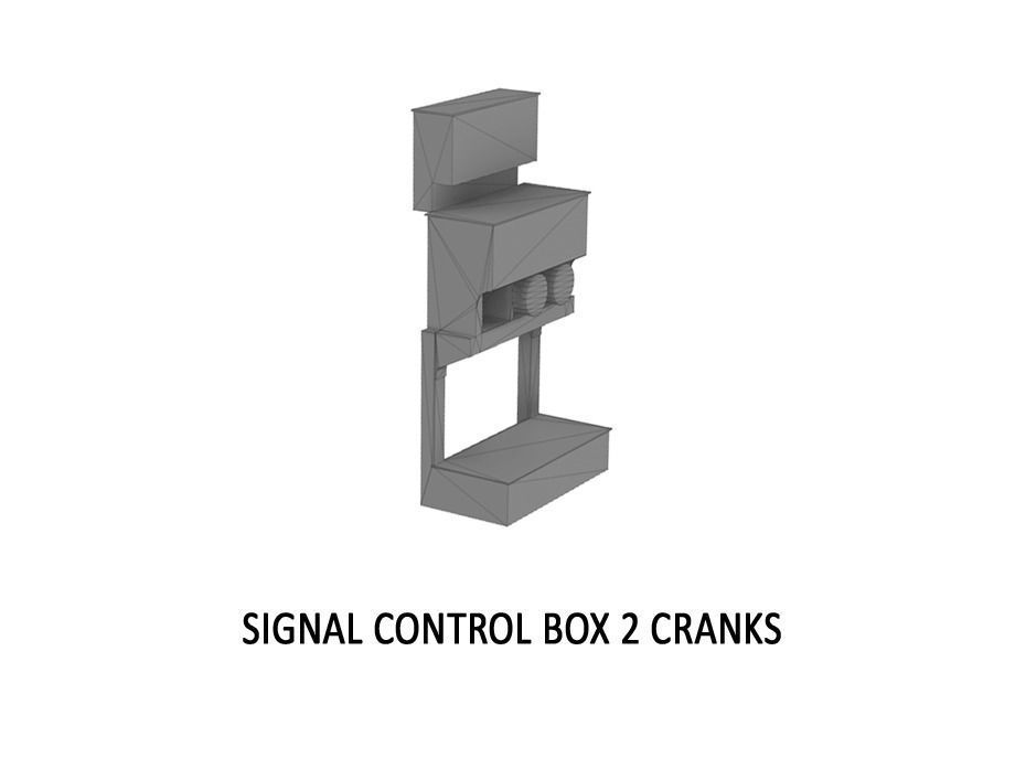 STA-0001 Station set for Sweden H0-scale 16 items 3D print model_23