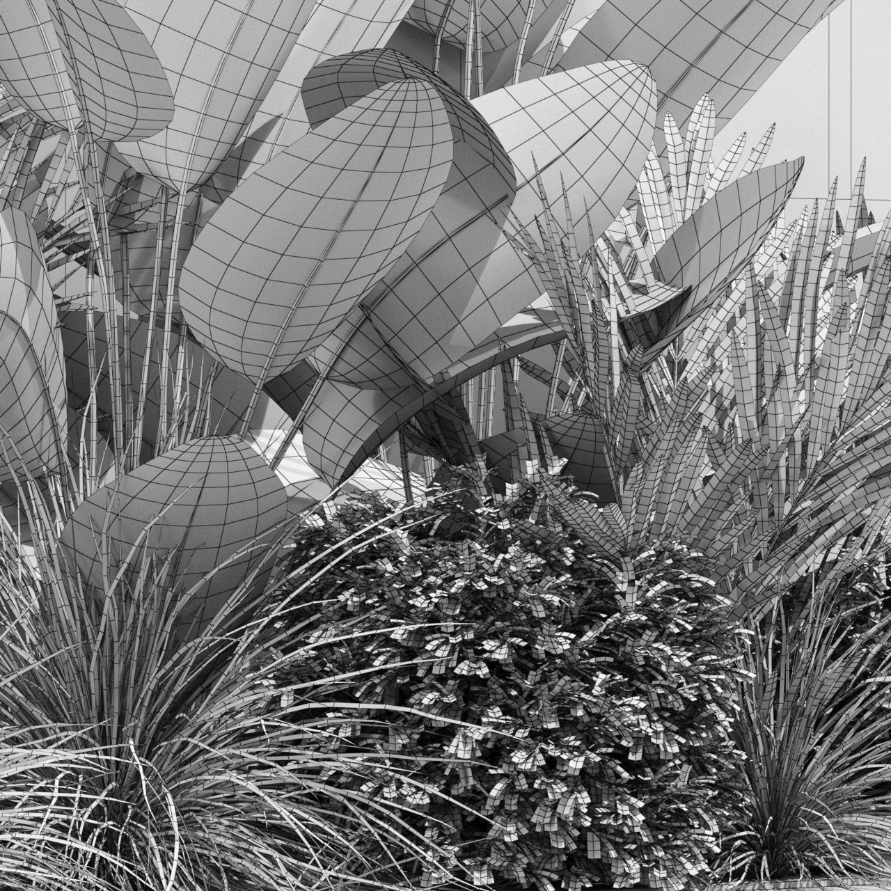 Plants collection 604 3D model_4