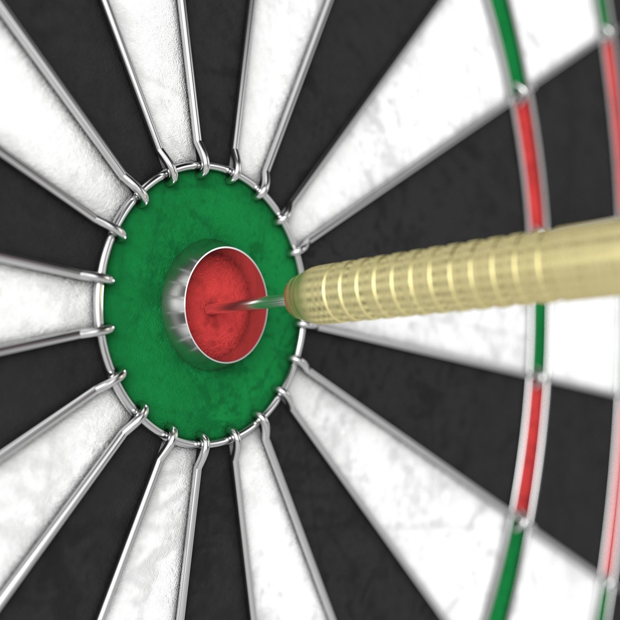 Darts target game 3D model_6