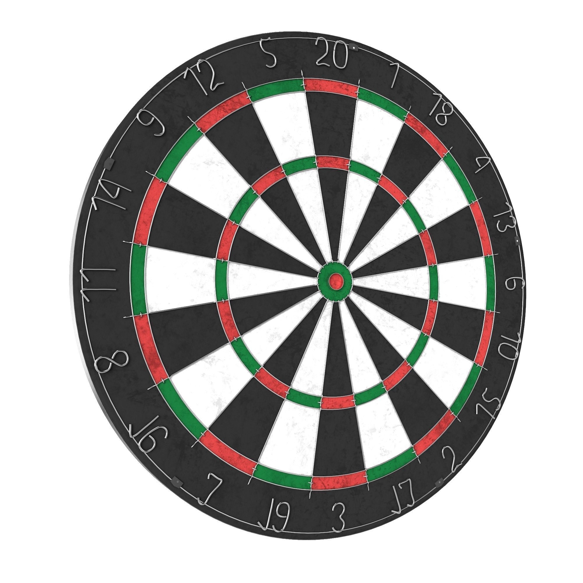 Darts target game 3D model_0