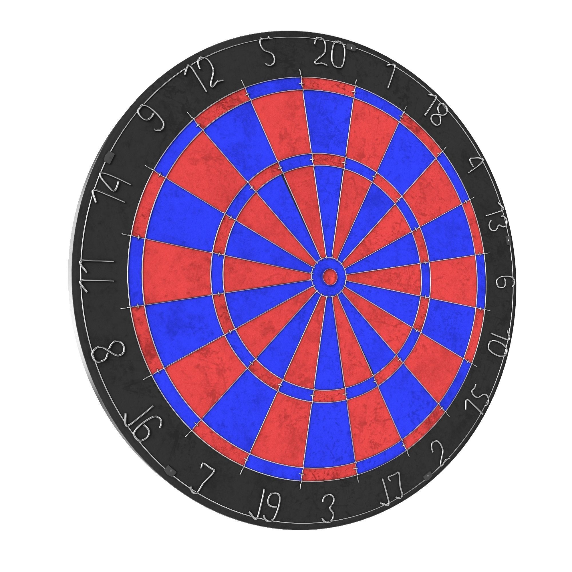 Darts target game 3D model_1