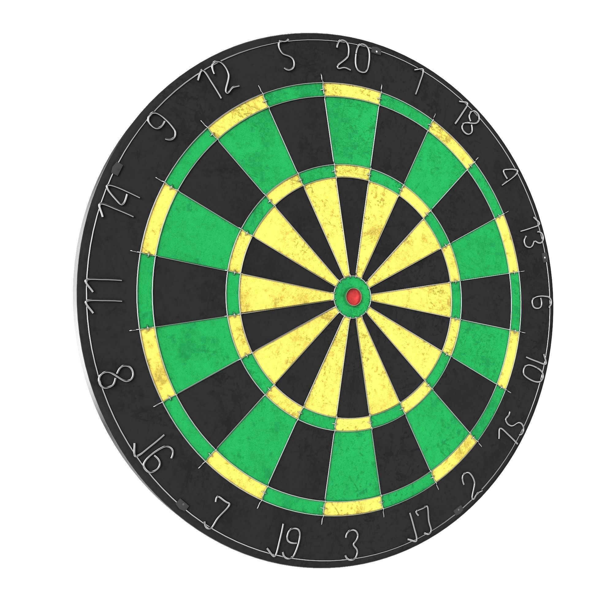 Darts target game 3D model_2