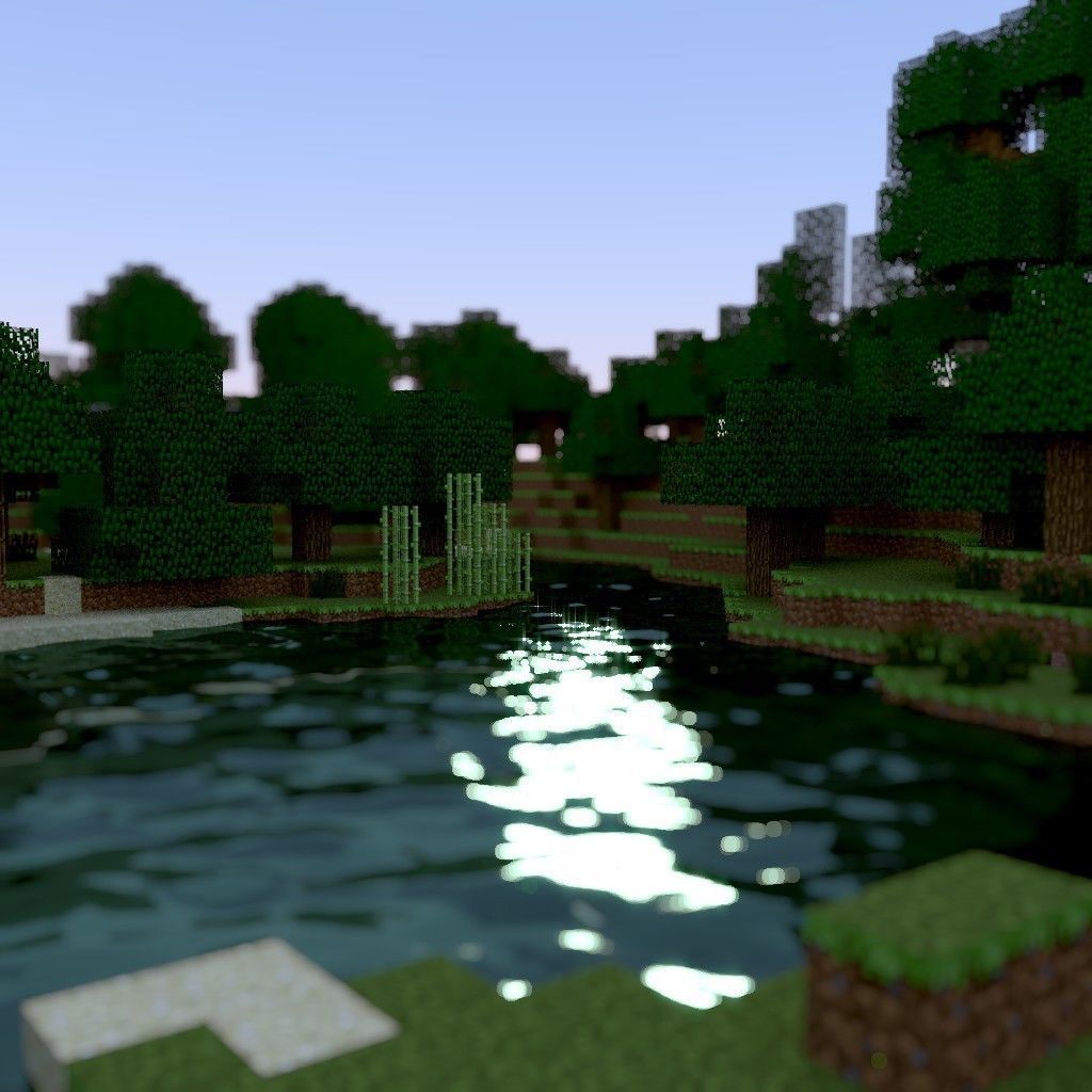 3d-Minecraft World with Relastic Water Low-poly 3D model_2