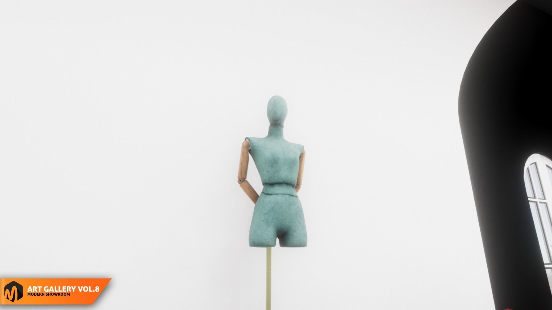 Art gallery Vol8 - modern showroom 3D model_5