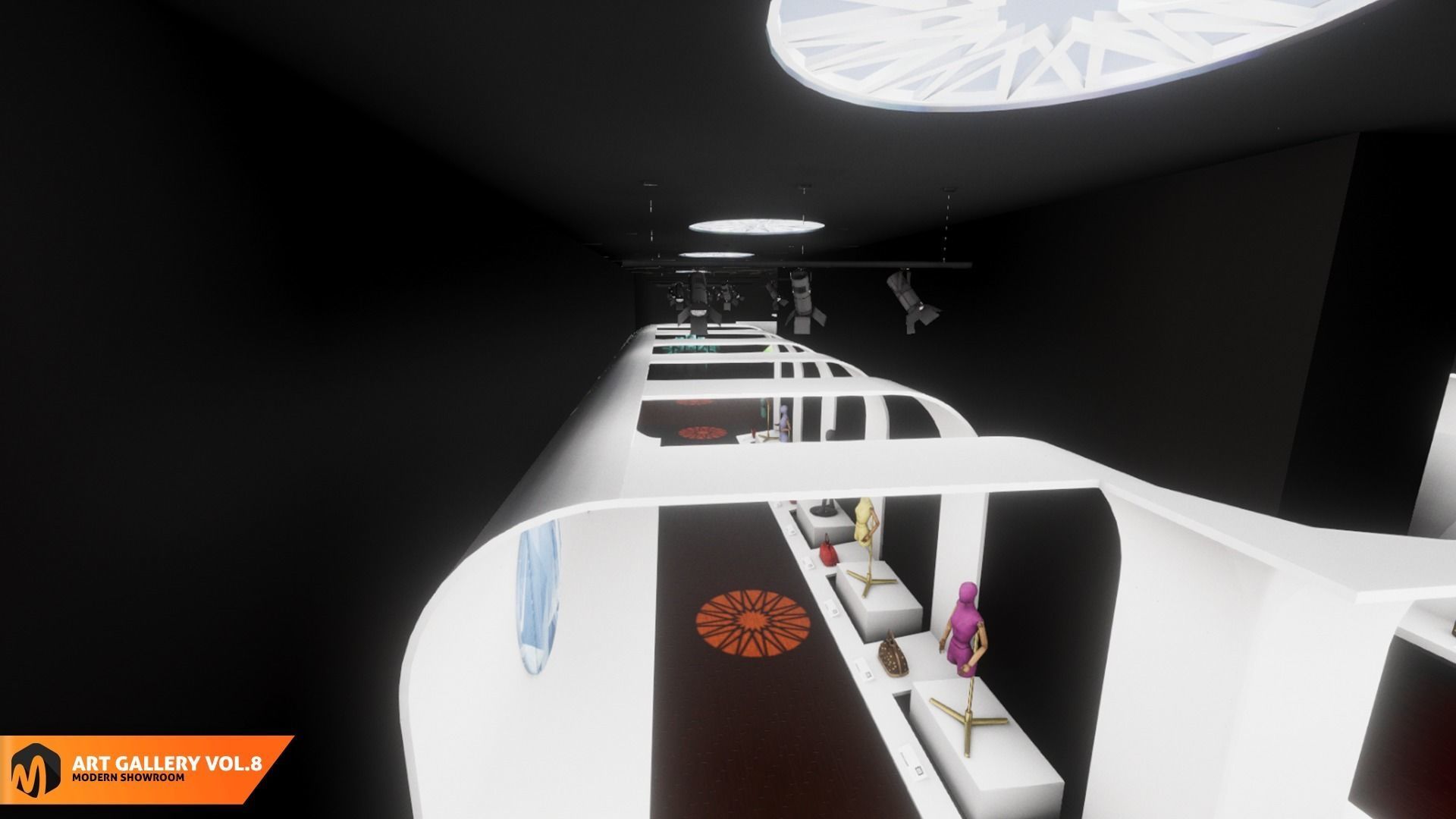 Art gallery Vol8 - modern showroom 3D model_17