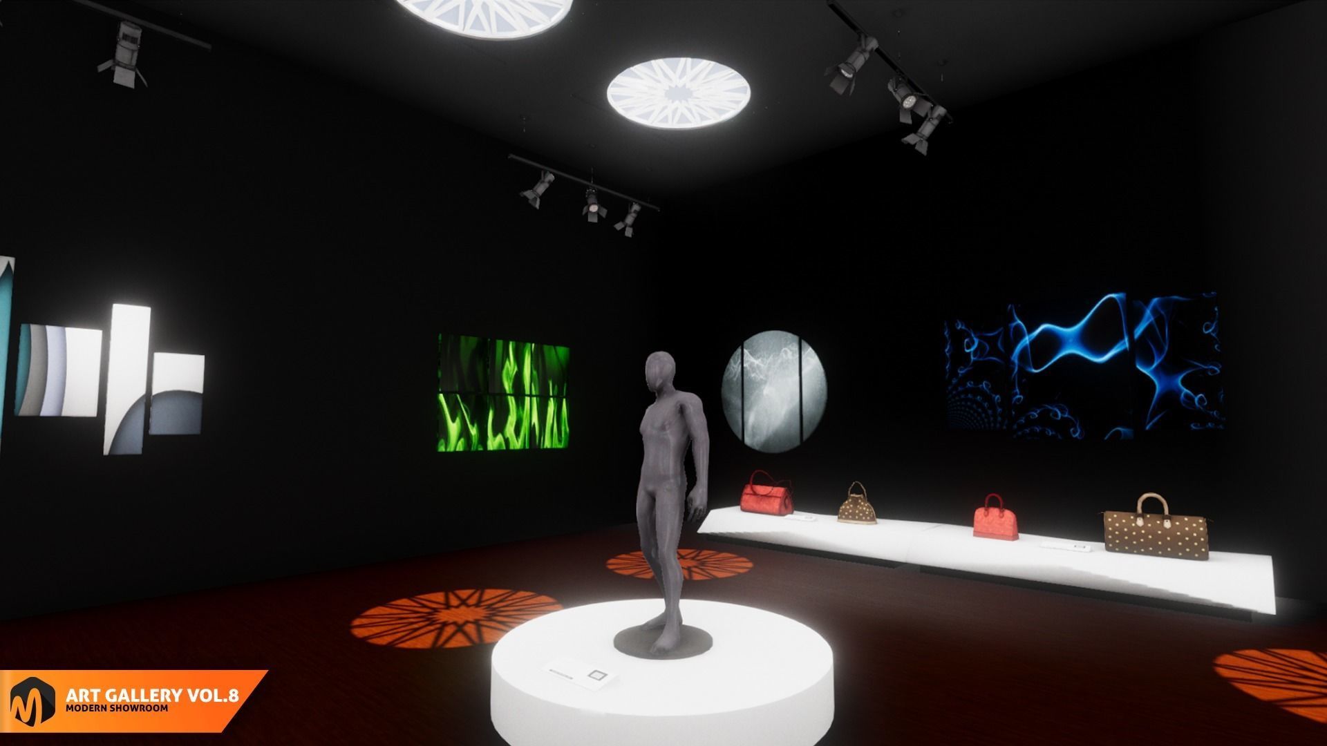 Art gallery Vol8 - modern showroom 3D model_2