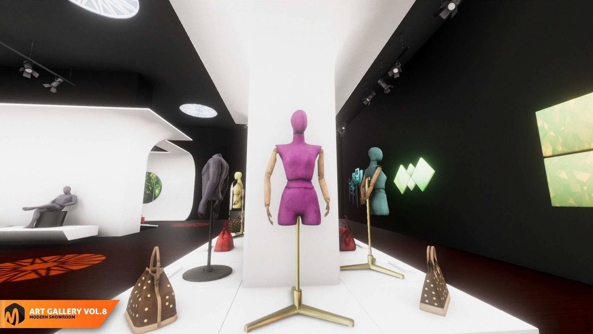 Art gallery Vol8 - modern showroom 3D model_21