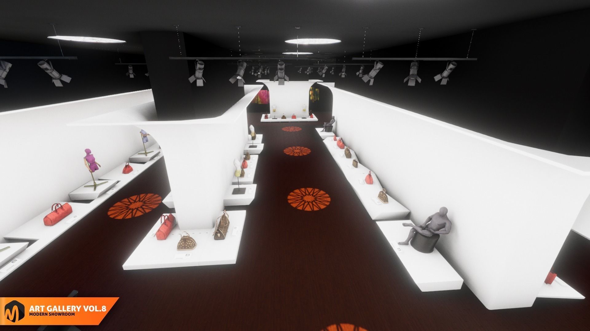 Art gallery Vol8 - modern showroom 3D model_15