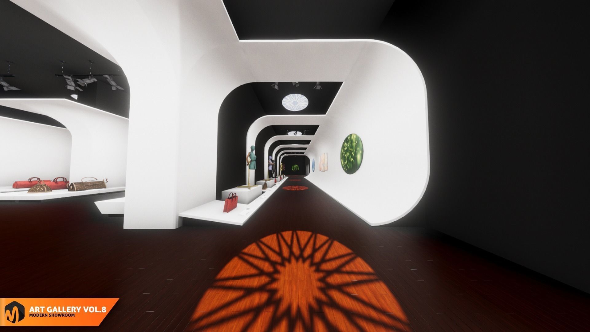 Art gallery Vol8 - modern showroom 3D model_22