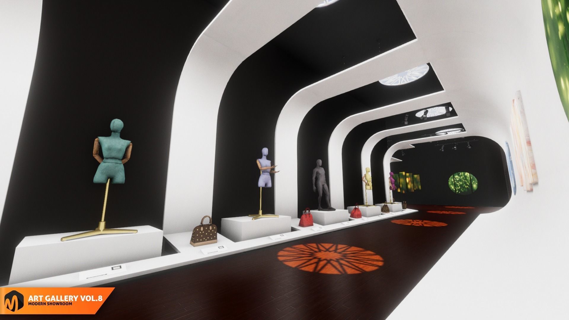 Art gallery Vol8 - modern showroom 3D model_10