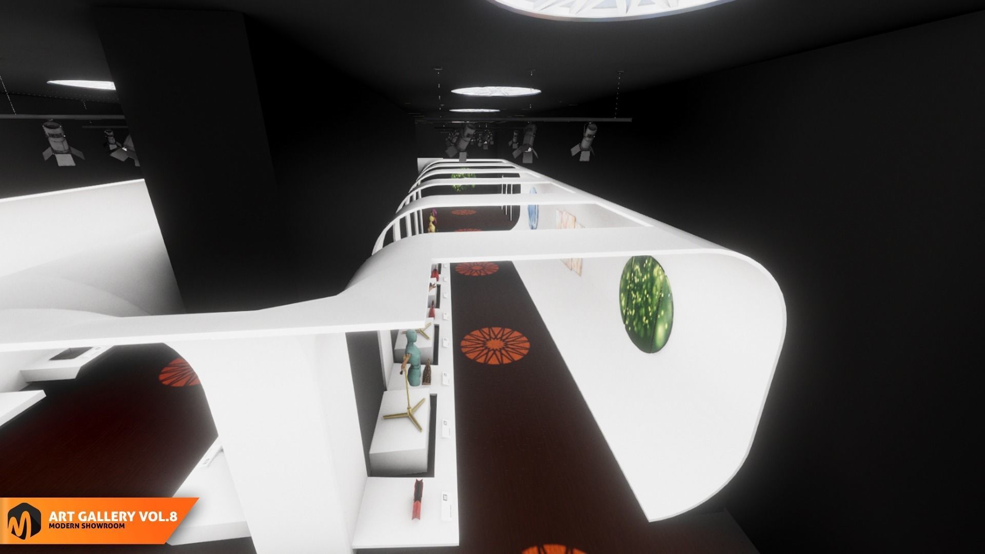 Art gallery Vol8 - modern showroom 3D model_16