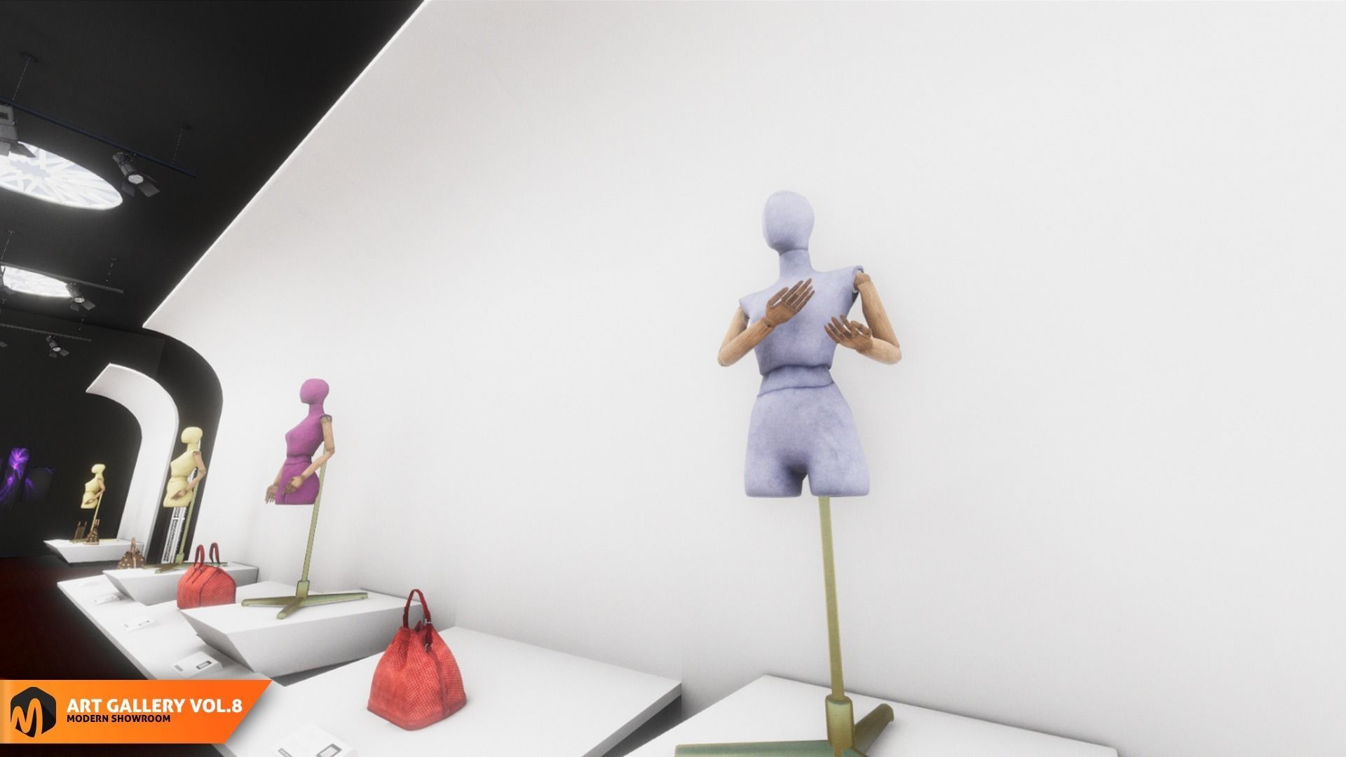 Art gallery Vol8 - modern showroom 3D model_6