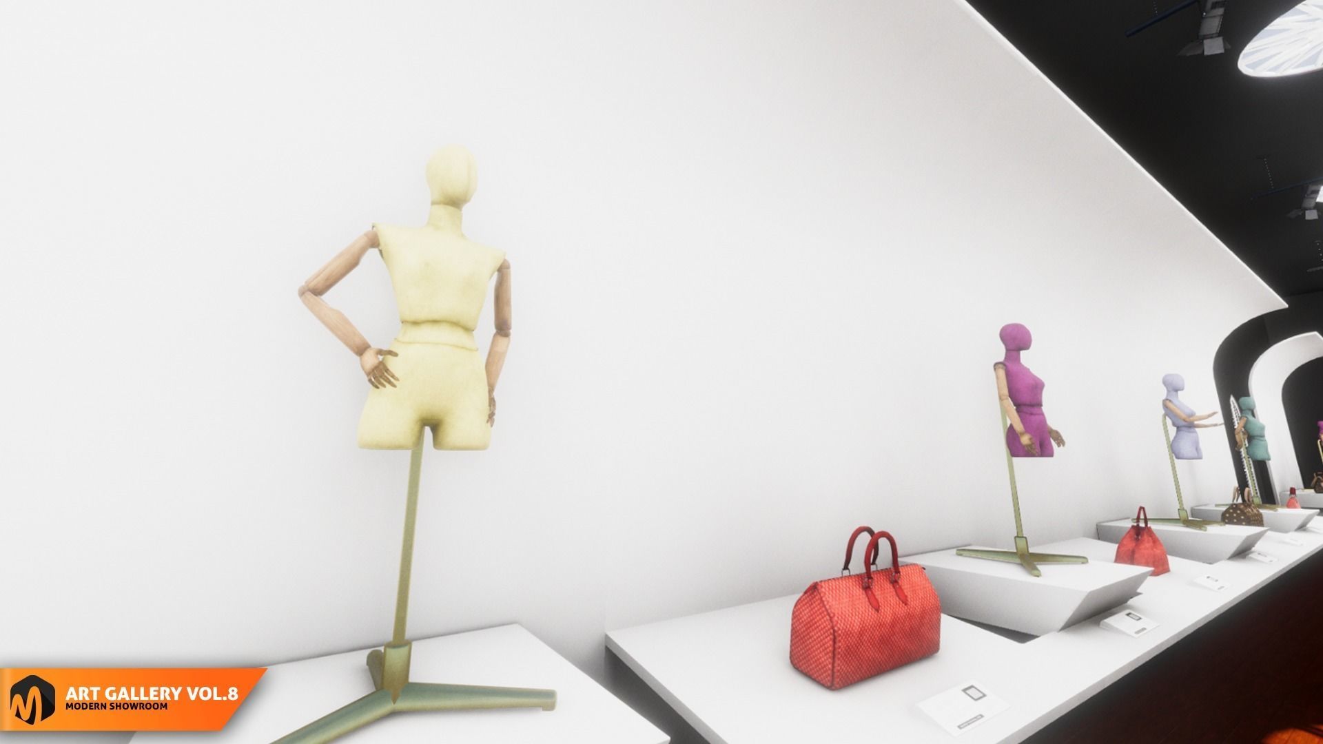 Art gallery Vol8 - modern showroom 3D model_7