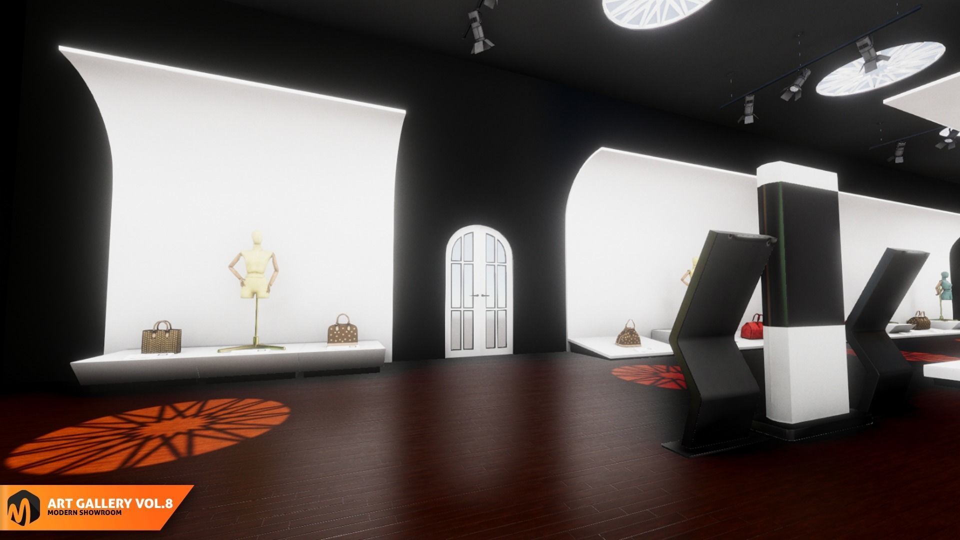 Art gallery Vol8 - modern showroom 3D model_14