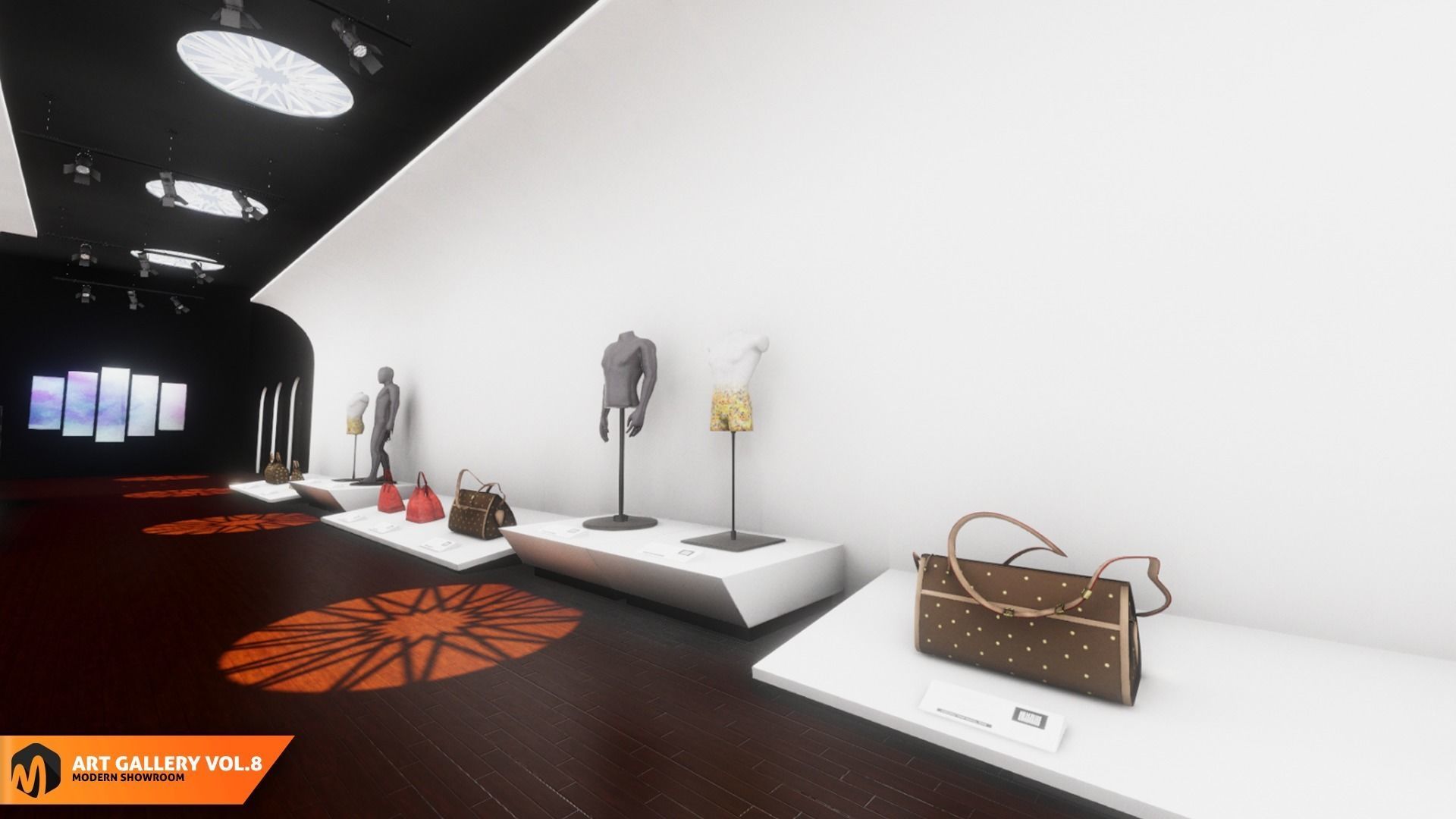 Art gallery Vol8 - modern showroom 3D model_11