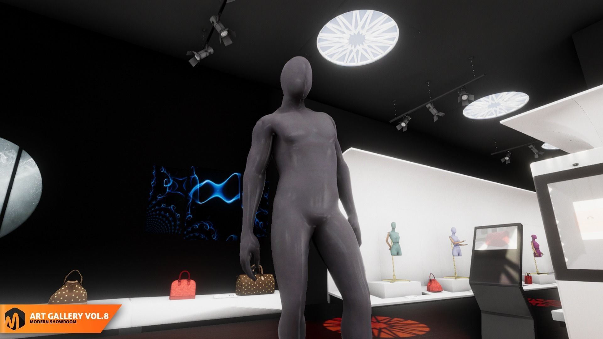 Art gallery Vol8 - modern showroom 3D model_4