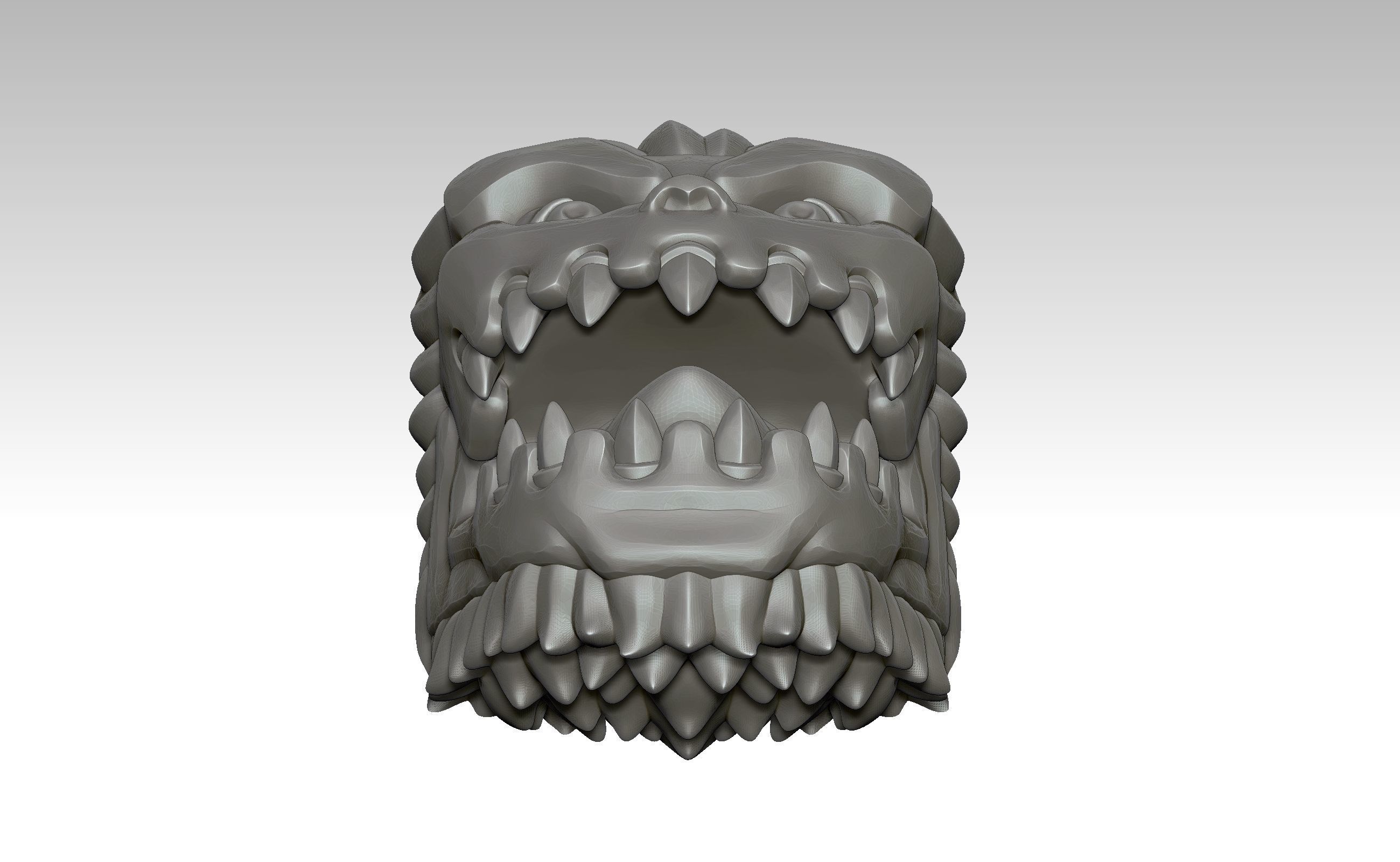 Jaw Titan - Keycap 3D for mechanical keyboard - AOT SNK -  3D print model_5