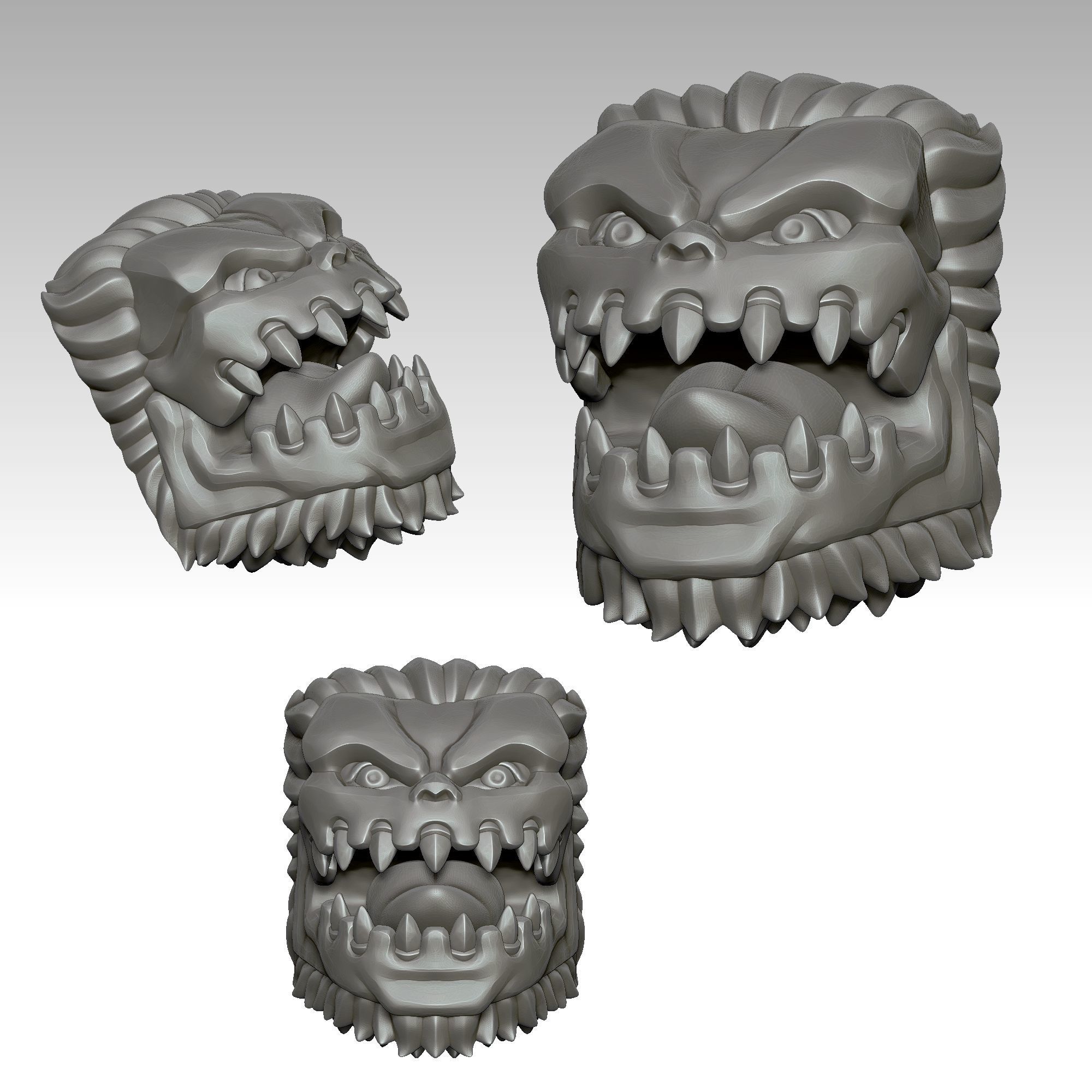 Jaw Titan - Keycap 3D for mechanical keyboard - AOT SNK -  3D print model_3
