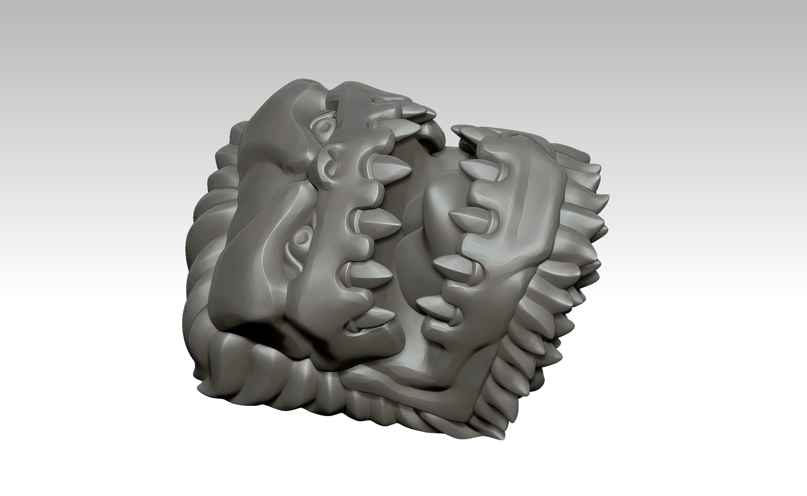 Jaw Titan - Keycap 3D for mechanical keyboard - AOT SNK -  3D print model_13