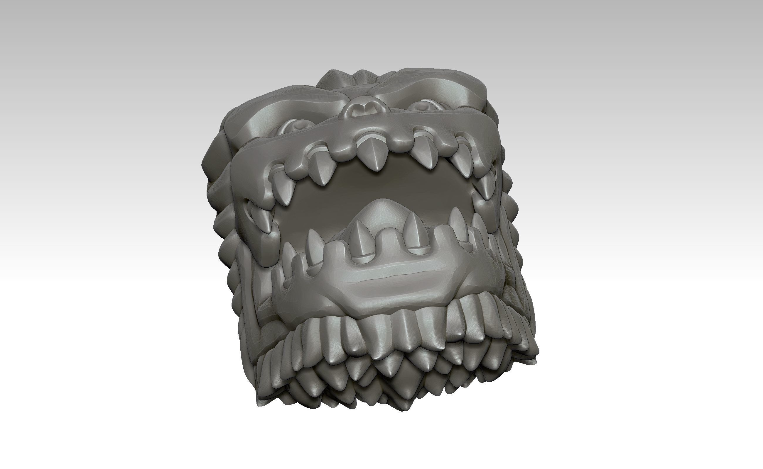 Jaw Titan - Keycap 3D for mechanical keyboard - AOT SNK -  3D print model_15