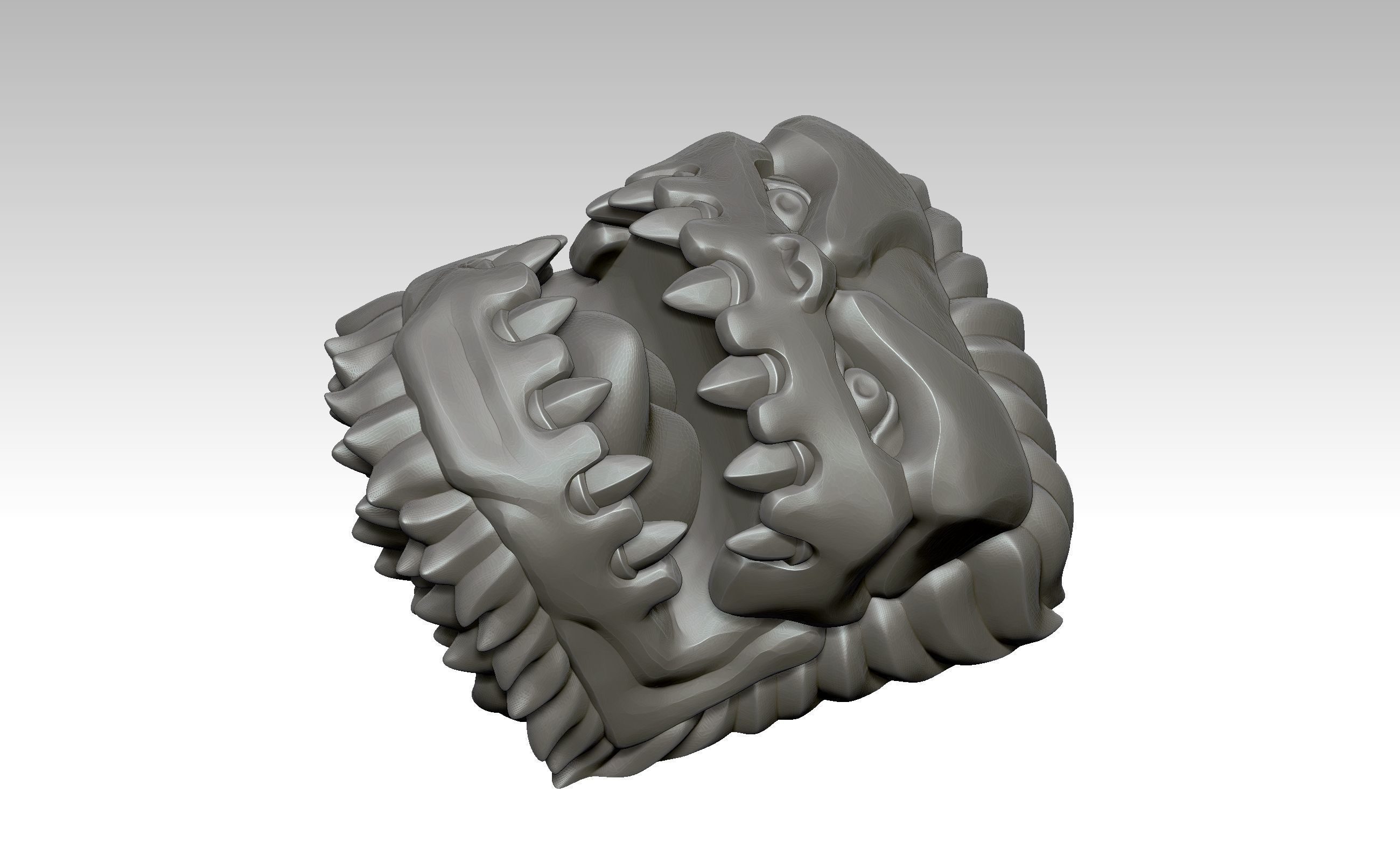 Jaw Titan - Keycap 3D for mechanical keyboard - AOT SNK -  3D print model_7