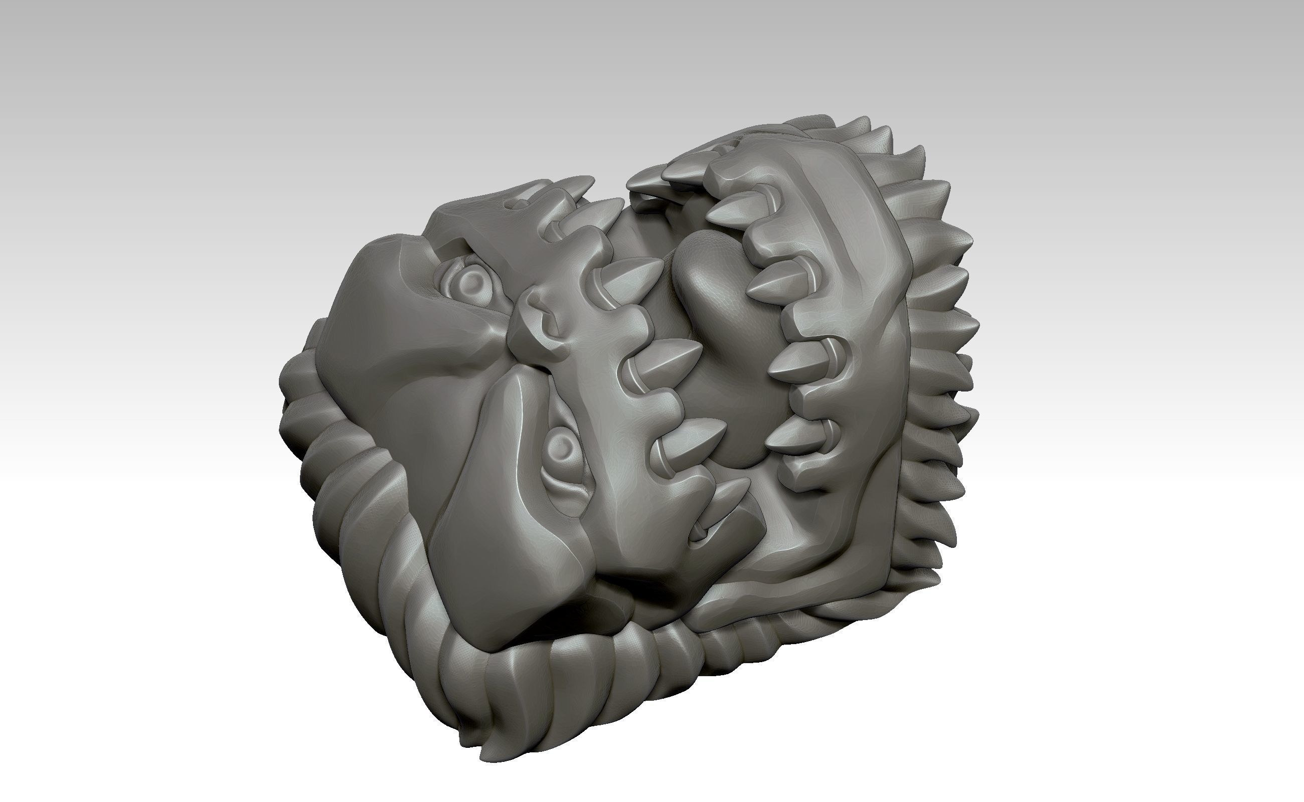 Jaw Titan - Keycap 3D for mechanical keyboard - AOT SNK -  3D print model_12