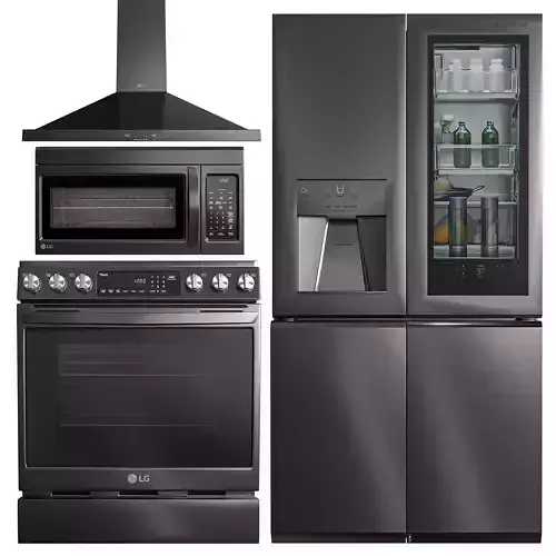 LG kitchen appliances 3D model