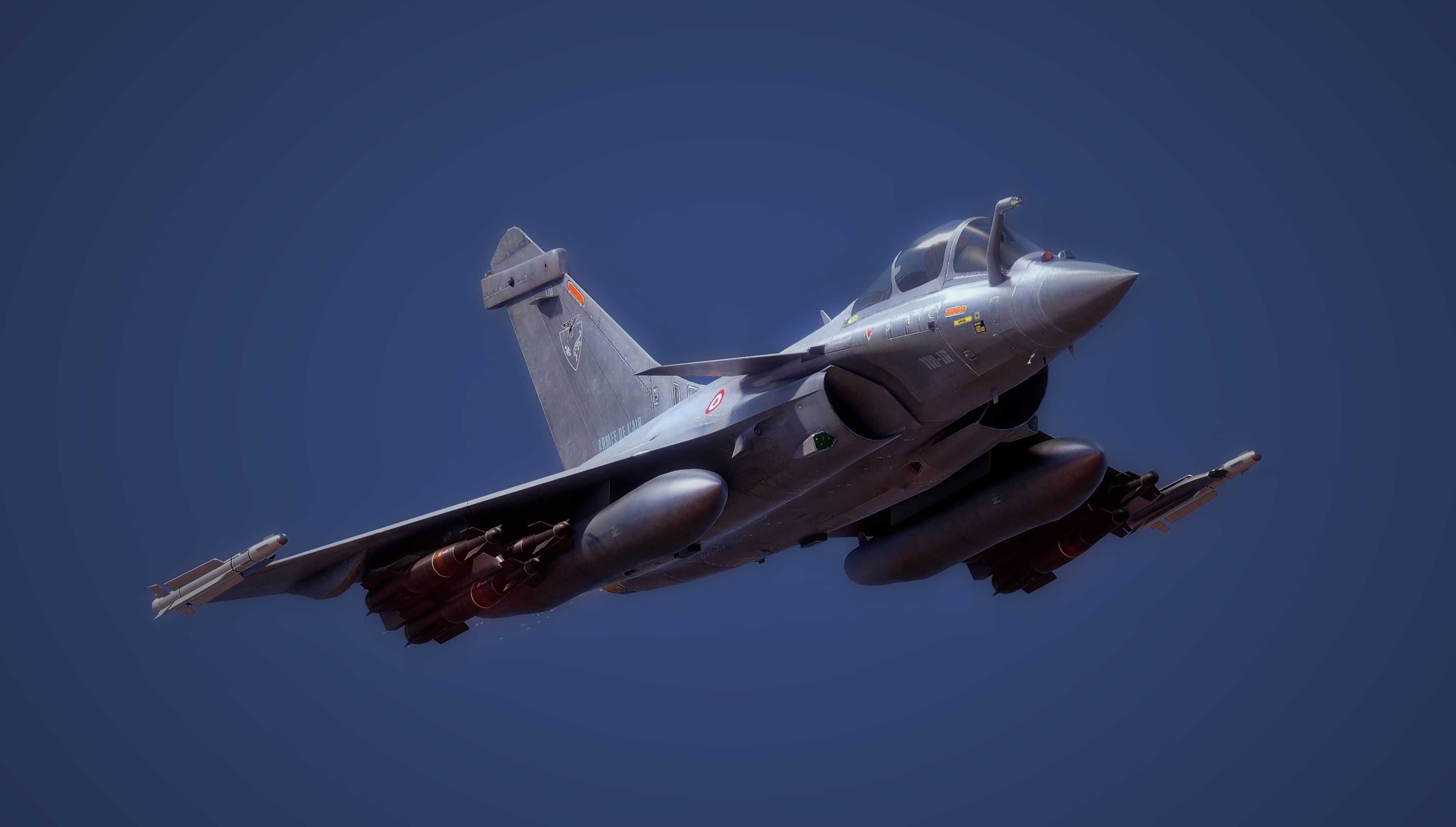 Dassault Rafale C - Rigged - High Resolution Cocpit Low-poly 3D model_13